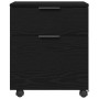 Mueble archivador con ruedas roble negro 45x38x54 cm von , Schränke und Lagerung - Ref: Foro24-862771, Preis: 59,44 €, Rabatt: %