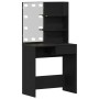 mesa LED en Roble Negro - 74.5x40x141 cm, Hecha de Madera de Calidad | Foro24.es | Tu tienda online para hogar, jardín y más Foro24.es