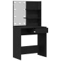 mesa LED en Roble Negro - 74.5x40x141 cm, Hecha de Madera de Calidad | Foro24.es | Tu tienda online para hogar, jardín y más Foro24.es