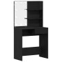 mesa LED en Roble Negro - 74.5x40x141 cm, Hecha de Madera de Calidad | Foro24.es | Tu tienda online para hogar, jardín y más Foro24.es