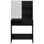 mesa LED en Roble Negro - 74.5x40x141 cm, Hecha de Madera de Calidad | Foro24.es | Tu tienda online para hogar, jardín y más Foro24.es