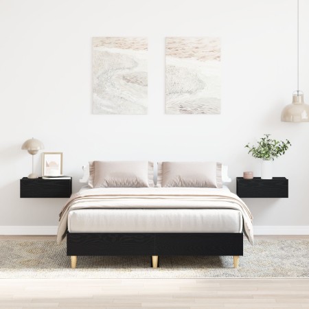 Estructura de cama madera ingeniería roble negro 120x190 cm | Foro24.es | Tu tienda online para hogar, jardín y más Foro24.es