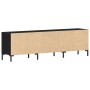Mueble de TV madera de ingeniería roble negro 150x30x44,5 cm von , TV-Möbel - Ref: Foro24-862878, Preis: 120,72 €, Rabatt: %