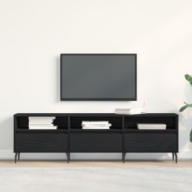Mueble de TV madera de ingeniería roble negro