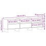 VidaXL Mueble de TV Negro Roble 150x30x44,5 cm Madera Engineered | Foro24.es | Tu tienda online para hogar, jardín y más Foro24.es