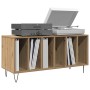 Mueble de discos madera de ingeniería envejecida 100x38x48 cm by , CD and DVD storage - Ref: Foro24-862902, Price: 86,81 €, D...