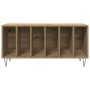 Mueble de discos madera de ingeniería envejecida 100x38x48 cm by , CD and DVD storage - Ref: Foro24-862902, Price: 86,81 €, D...