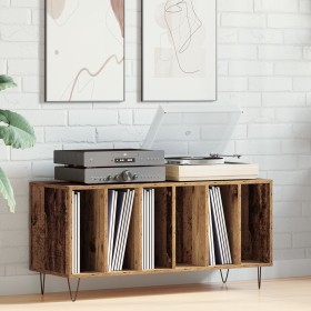Mueble de discos madera ingeniería roble artisan