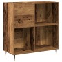 Mueble de discos madera ingeniería roble artisan 84,5x38x89 cm by , CD and DVD storage - Ref: Foro24-862909, Price: 95,81 €, ...