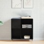 Mueble de discos madera de ingeniería roble negro 84,5x38x89 cm | Foro24.es | Tu tienda online para hogar, jardín y más Foro24.es