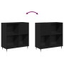 Mueble de discos madera de ingeniería roble negro 84,5x38x89 cm | Foro24.es | Tu tienda online para hogar, jardín y más Foro24.es