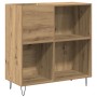 Mueble de discos madera de ingeniería roble negro 84,5x38x89 cm | Foro24.es | Tu tienda online para hogar, jardín y más Foro24.es