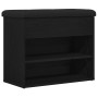 Banco de almacenamiento Negro Roble 60x30x48 cm Madera elaborada von , Bänke für Hallen und Lager - Ref: Foro24-862990, Preis...