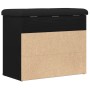 Banco de almacenamiento Negro Roble 60x30x48 cm Madera elaborada von , Bänke für Hallen und Lager - Ref: Foro24-862990, Preis...