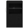 Gabinetes Laterales con Luces LED 2 pcs Madera de Roble Negra 41x37x67 cm von , Schließfächer und Lagerschränke - Ref: Foro24...