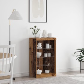 Comprar Aparador con luces LED madera envejecida