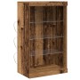 Aparador con luces LED madera envejecida 60,5x37x100 cm | Foro24.es | Tu tienda online para hogar, jardín y más Foro24.es
