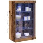 Aparador con luces LED madera envejecida 60,5x37x100 cm | Foro24.es | Tu tienda online para hogar, jardín y más Foro24.es