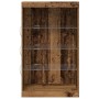 Aparador con luces LED madera envejecida 60,5x37x100 cm | Foro24.es | Tu tienda online para hogar, jardín y más Foro24.es