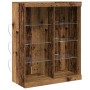 Aparador con Luces LED Madera Vieja 41x37x100 cm | Foro24.es | Tu tienda online para hogar, jardín y más Foro24.es