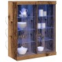 Aparador con Luces LED Madera Vieja 41x37x100 cm | Foro24.es | Tu tienda online para hogar, jardín y más Foro24.es