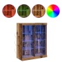 Aparador con Luces LED Madera Vieja 41x37x100 cm | Foro24.es | Tu tienda online para hogar, jardín y más Foro24.es