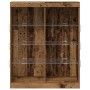 Aparador con Luces LED Madera Vieja 41x37x100 cm | Foro24.es | Tu tienda online para hogar, jardín y más Foro24.es