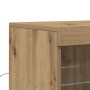 Sideboard con luces LED de Roble Artesano 41x37x100 cm | Foro24.es | Tu tienda online para hogar, jardín y más Foro24.es