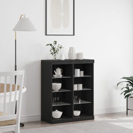 Aparador con Luces LED Roble Negro 41x37x100 cm | Foro24.es | Tu tienda online para hogar, jardín y más Foro24.es