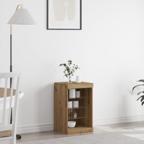 Aparador con luces LED madera roble artisan 41x37x67 cm von , Sideboards - Ref: Foro24-863052, Preis: 61,38 €, Rabatt: %