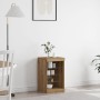Aparador con luces LED madera roble artisan 41x37x67 cm by , Sideboards - Ref: Foro24-863052, Price: 61,38 €, Discount: %