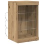 Aparador con luces LED madera roble artisan 41x37x67 cm by , Sideboards - Ref: Foro24-863052, Price: 61,38 €, Discount: %