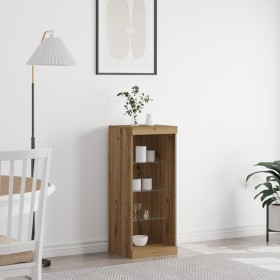 Sideboard con luces LED Roble Artisan 41x37x100 cm