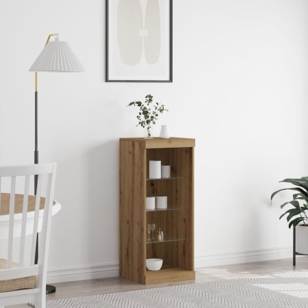 Sideboard con luces LED Roble Artisan 41x37x100 cm | Foro24.es | Tu tienda online para hogar, jardín y más Foro24.es