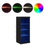 Consola con Luces LED Roble Negro 41x37x100 cm | Foro24.es | Tu tienda online para hogar, jardín y más Foro24.es