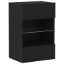 Mueble de TV con LED madera ingeniería roble negro 40x30x60,5cm von , Schränke und Lagerung - Ref: Foro24-863096, Preis: 56,8...
