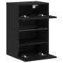 Mueble de TV con LED madera ingeniería roble negro 40x30x60,5cm von , Schränke und Lagerung - Ref: Foro24-863096, Preis: 56,8...