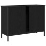 Mueble de lavabo madera de ingeniería roble negro 80x30x60 cm von , Badezimmerwaschtische - Ref: Foro24-863119, Preis: 71,87 ...