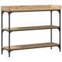 Mesa consola madera roble artisan y acero 100x30x80 cm von , Seitentische - Ref: Foro24-863568, Preis: 70,28 €, Rabatt: %