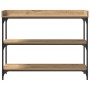 Mesa consola madera roble artisan y acero 100x30x80 cm von , Seitentische - Ref: Foro24-863568, Preis: 70,28 €, Rabatt: %
