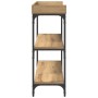 Mesa consola madera roble artisan y acero 100x30x80 cm von , Seitentische - Ref: Foro24-863568, Preis: 70,28 €, Rabatt: %