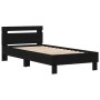Estructura de cama con luces LED madera roble negro 90x190 cm | Foro24.es | Tu tienda online para hogar, jardín y más Foro24.es