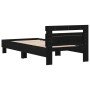 Estructura de cama con luces LED madera roble negro 90x190 cm | Foro24.es | Tu tienda online para hogar, jardín y más Foro24.es