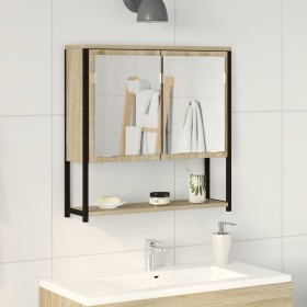 Mueble espejo de baño madera ingeniería roble sonoma 60x16x60cm von , Badezimmerwaschtische - Ref: Foro24-864340, Preis: 60,7...