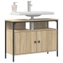 Mueble de lavabo madera de ingeniería roble sonoma 80x30x60 cm | Foro24.es | Tu tienda online para hogar, jardín y más Foro24.es