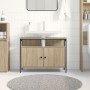 Mueble de lavabo madera de ingeniería roble sonoma 80x30x60 cm | Foro24.es | Tu tienda online para hogar, jardín y más Foro24.es