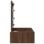 Mesa tocador colgante de pared con luces LED marrón roble von , Schlafzimmerkommoden - Ref: Foro24-865232, Preis: 104,76 €, R...