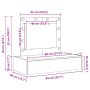 Mesa tocador colgante de pared con luces LED marrón roble von , Schlafzimmerkommoden - Ref: Foro24-865232, Preis: 104,76 €, R...