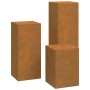 Soportes de plantas exterior 3 uds acero patinable von , Topfständer - Ref: Foro24-865833, Preis: 84,94 €, Rabatt: %