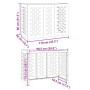 Cubierta para aire acondicionado acero inoxidable 110x50x80 cm by , Accessories for heating radiators - Ref: Foro24-865908, P...